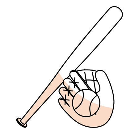 baseball equipment isolated icon vector illustration designのイラスト素材