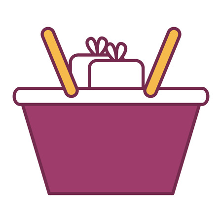 shopping basket isolated icon vector illustration designのイラスト素材