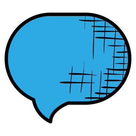 speech buccle message icon vector illustration design graphicのイラスト素材