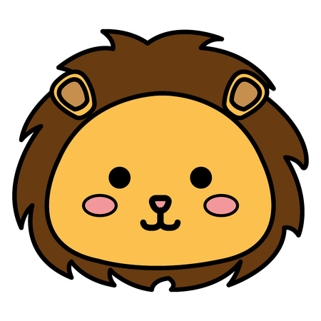 Stuffed animal lion icon vector illustration design graphicのイラスト素材