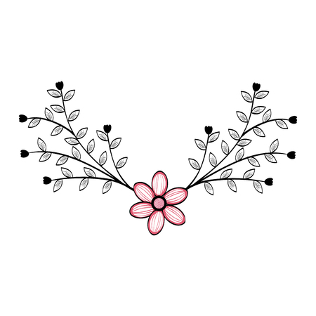 naturals flowers tattoos icon vector illustration design graphicのイラスト素材