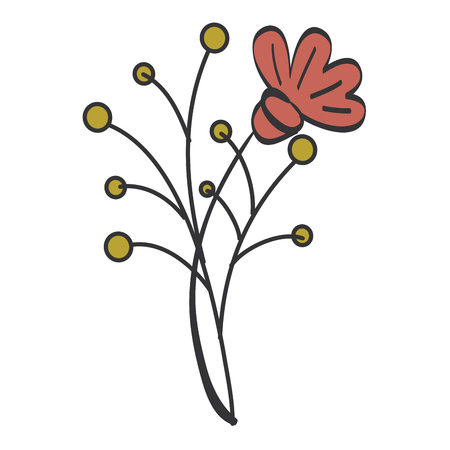 naturals flowers tattoos icon vector illustration design graphicのイラスト素材