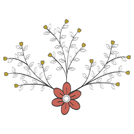 naturals flowers tattoos icon vector illustration design graphicのイラスト素材