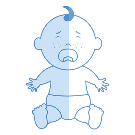 Baby clothes crying icon vector illustration design shadowのイラスト素材