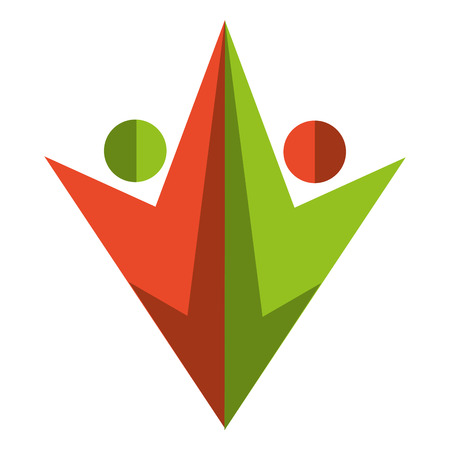 teamwork symbol silhouette icon vector illustration designのイラスト素材