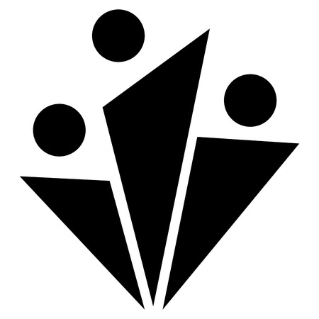 teamwork symbol silhouette icon vector illustration designのイラスト素材