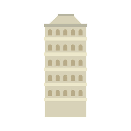 city building icon over white background vector illustrationのイラスト素材