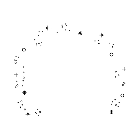 ornament burst of stars icon over white background vector illustrationのイラスト素材