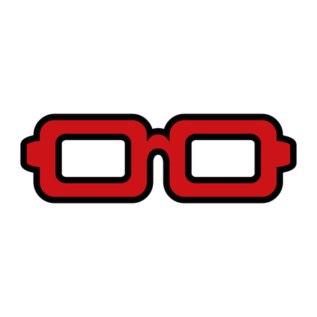 Glasses icon over white background vector illustrationのイラスト素材