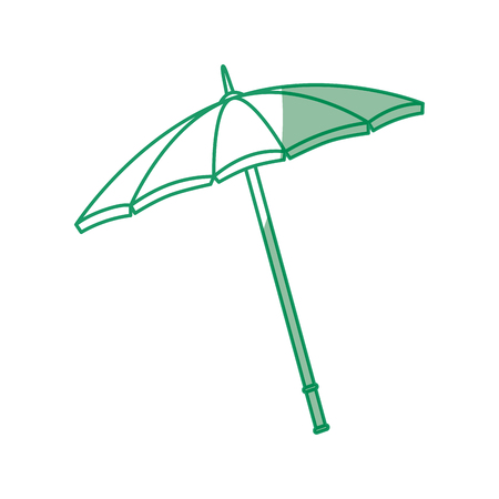 Beach parasol icon over white background vector illustrationのイラスト素材
