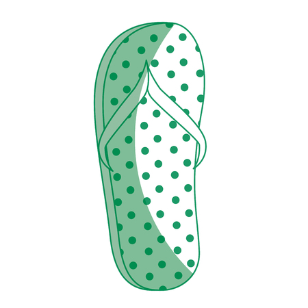 Beach sandal icon over white background vector illustrationのイラスト素材