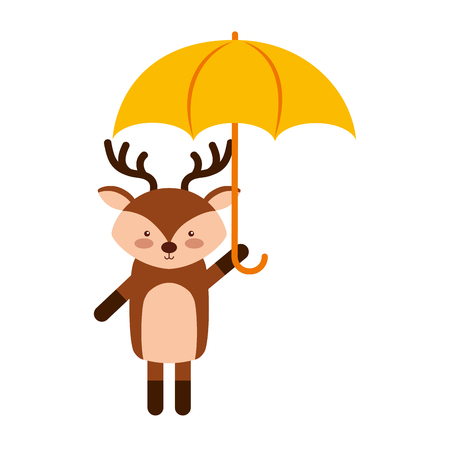 Animal reindeer cartoon icon vector illustration design graphicのイラスト素材