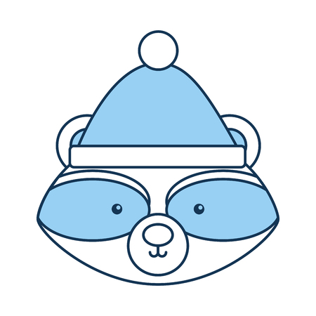 Animal raccoon cartoon icon vector illustration design graphicのイラスト素材