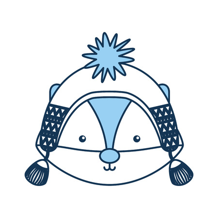 Animal Skunk cartoon icon vector illustration design graphicのイラスト素材