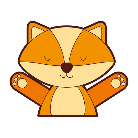 Animal Skunk cartoon icon vector illustration design graphicのイラスト素材