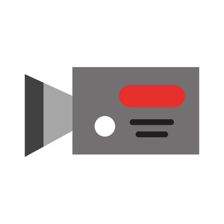 Professional recording camera icon vector illustration design graphicのイラスト素材