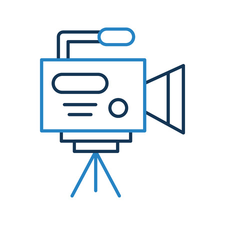 Professional recording camera icon vector illustration design graphicのイラスト素材