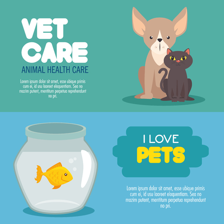 veterinary pet clinic vector illustration graphic designのイラスト素材
