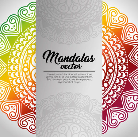 mandala vintage template  vector illustration graphic designのイラスト素材