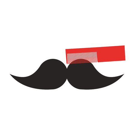 barbershop comb isolated icon vector illustration designのイラスト素材