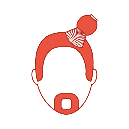 barbershop brush with male hair vector illustration designのイラスト素材
