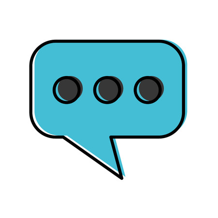 speech bubble message isolated icon vector illustration designのイラスト素材