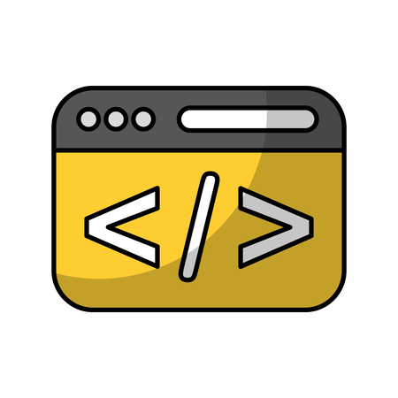 template web programming language vector illustration designのイラスト素材