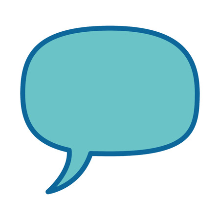 Speech bubble icon over white background colorful design vector illustrationのイラスト素材