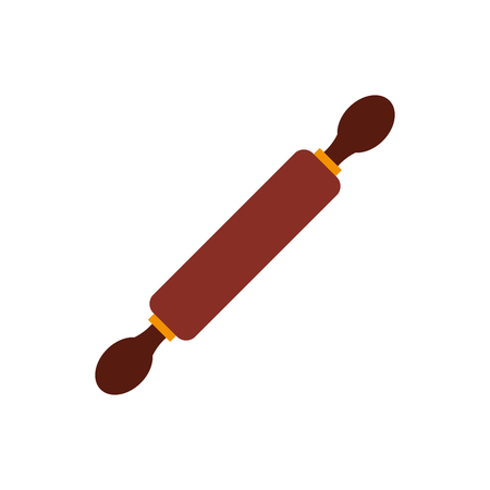 kitchen wooden roller icon vector illustration designのイラスト素材