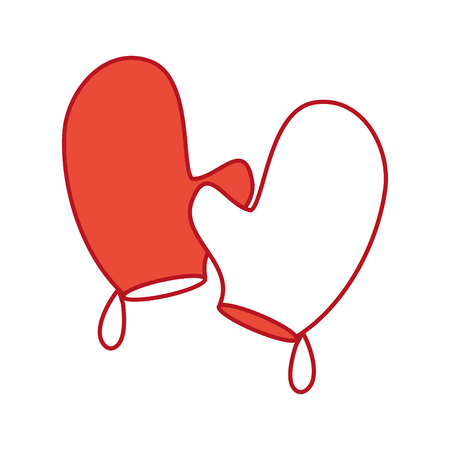 kitchen glove isolated icon vector illustration designのイラスト素材