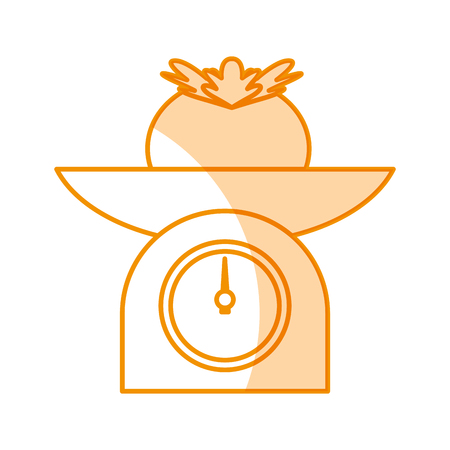 kitchen balance with tomatoes vector illustration designのイラスト素材