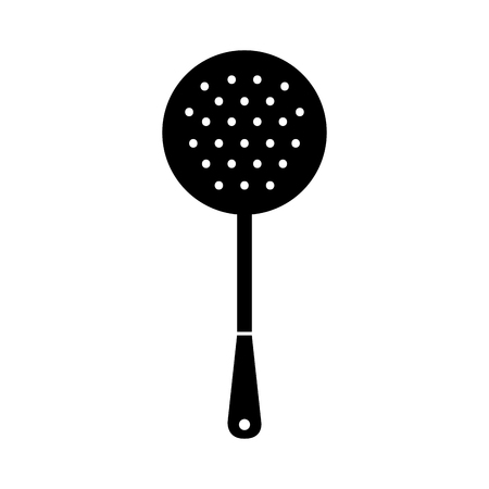 fried spoon isolated icon vector illustration designのイラスト素材