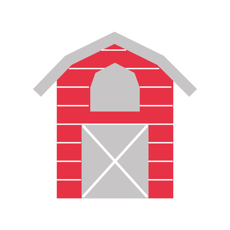 farm stable building icon vector illustration designのイラスト素材