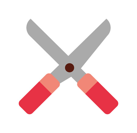 Garden scissors isolated icon vector illustration designのイラスト素材