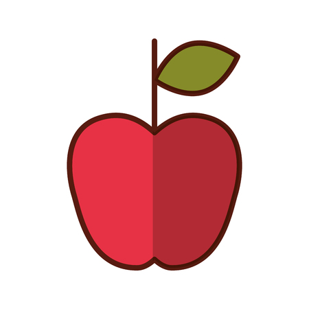 apple fresh fruit icon vector illustration designのイラスト素材