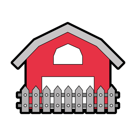 farm stable building icon vector illustration designのイラスト素材
