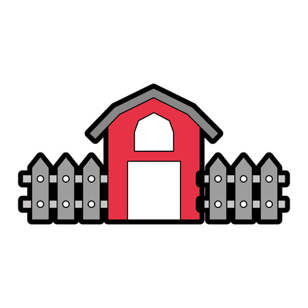 farm stable building icon vector illustration designのイラスト素材