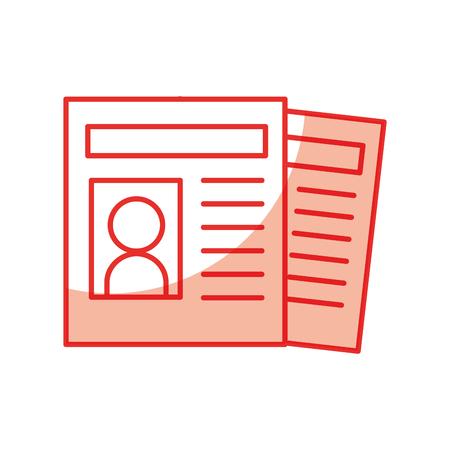 News paper news icon vector illustration design shadowのイラスト素材