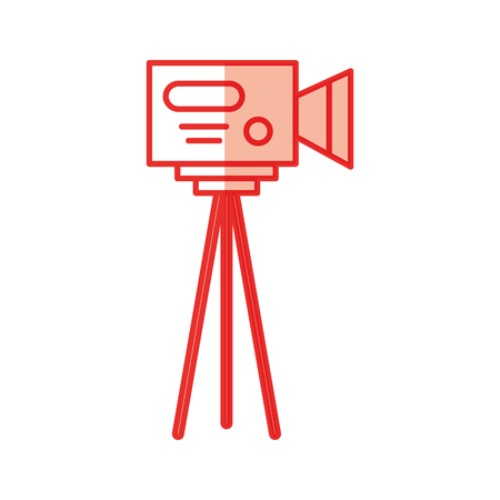 Professional recording camera icon vector illustration design shadowのイラスト素材