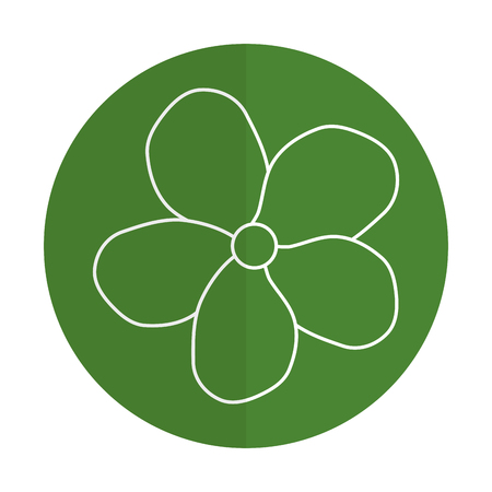 tropical flower decorative icon vector illustration designのイラスト素材