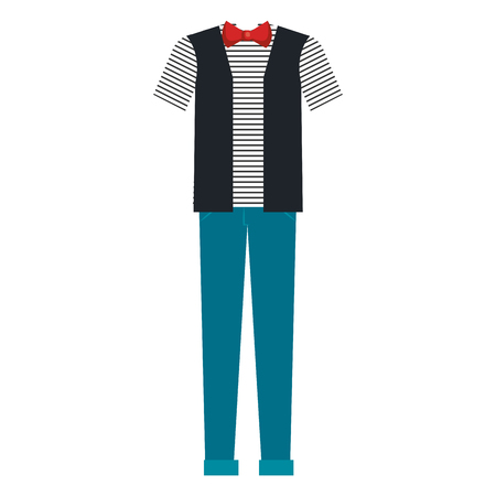 Casual and youth male clothing vector illustration designのイラスト素材