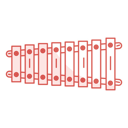 xylophone instrument musical icon vector illustration designのイラスト素材