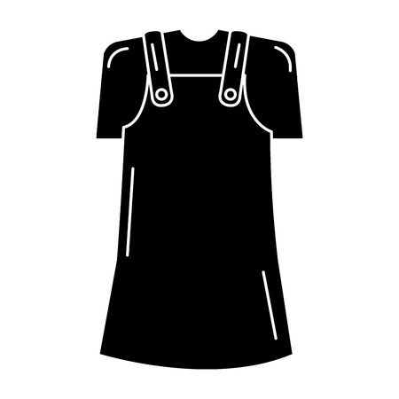 Cute girl costume icon vector illustration designのイラスト素材