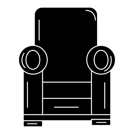 Comfortable couch isolated iconのイラスト素材