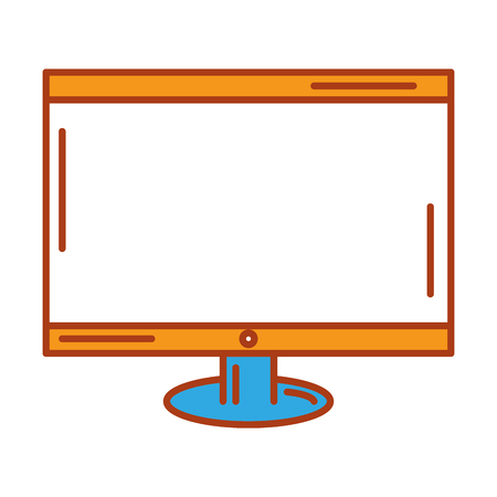 computer display isolated icon vector illustration designのイラスト素材