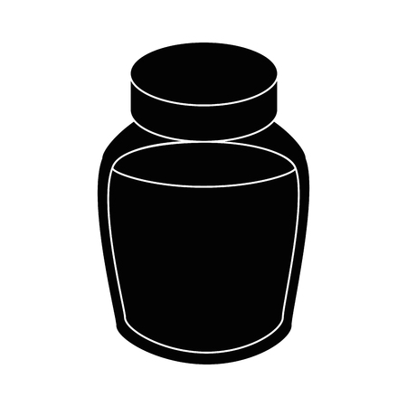 honey bottle icon over white background vector illustrationのイラスト素材