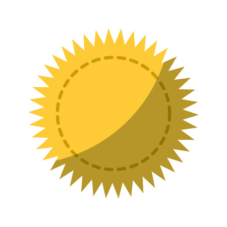 sun icon over white background vector illustrationのイラスト素材