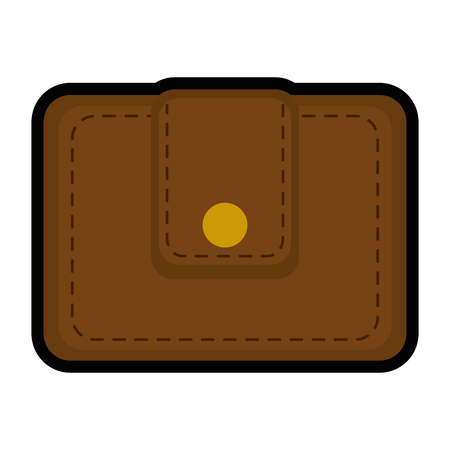 wallet  icon over white background colorful design vector illustrationのイラスト素材