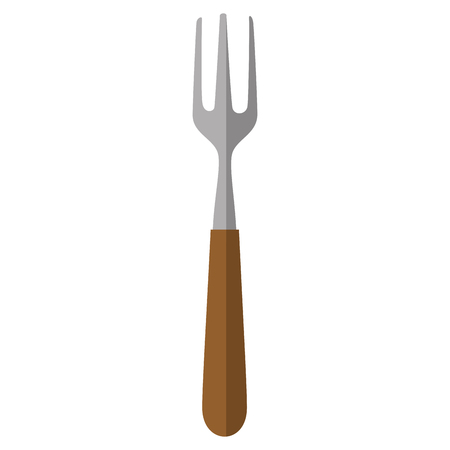 fork icon over white background vector illustrationのイラスト素材