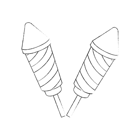 independence day fireworks icon vector illustration graphic designのイラスト素材